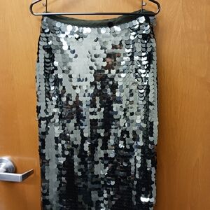 Sequin Hunter Green Skirt S